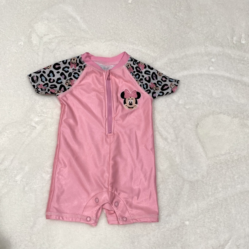 GUC 6-9 months Disney Minnie Mouse rash guard swimsuit